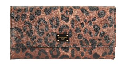 Dolce & Gabbana Leopard Long Wallet, front view